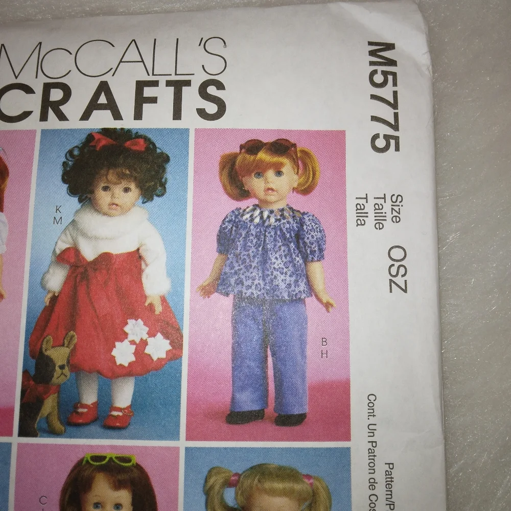 McCall's M5775 Clothing for 18